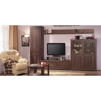 Тумба ТВ Sherlock 3, 1199×400×420 мм, цвет орех шоколадный