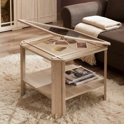 Столик журнальный Sherlock 16, 684×684×530 мм, цвет дуб сонома