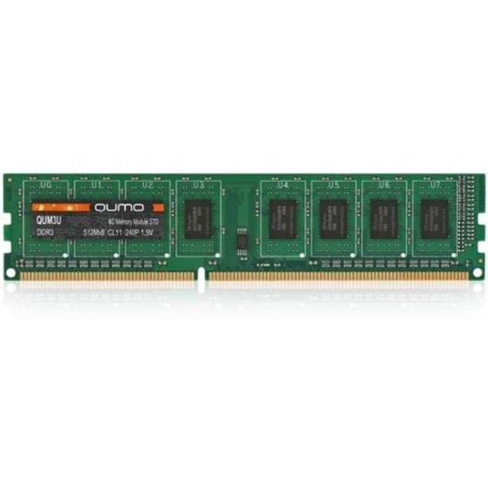 Память DDR3 QUMO QUM3U-4G1333C9, 4Гб, 1333 МГц, PC-10660, DIMM - фото 51302137