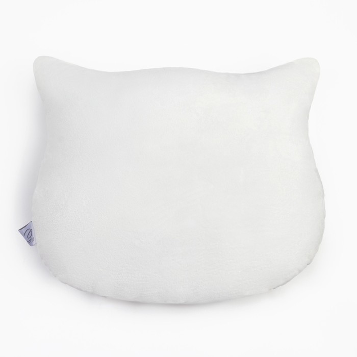 Подушка декоративная Этель «Кошка», цвет белый, 48х38см, велюр, 100% полиэстер - фото 1908981015