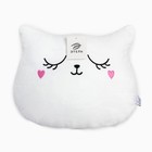 Подушка декоративная Этель «Кошка», цвет белый, 48х38см, велюр, 100% полиэстер - Фото 5