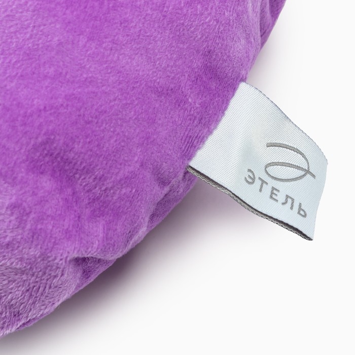 Подушка декоративная Этель «Кошка», цвет фиолетовый, 48х38см, велюр, 100% полиэстер - фото 1907519388