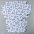 Коробка новогодняя складная «Снежинки», белый, 27 х 21 х 9 см, Новый год (комплект 2 шт) - фото 25711952