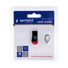 Кард-ридер Gembird FD2-MSD-1, USB/Micro SD, чёрный - Фото 4