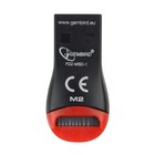 Кард-ридер Gembird FD2-MSD-1, USB/Micro SD, чёрный - Фото 3