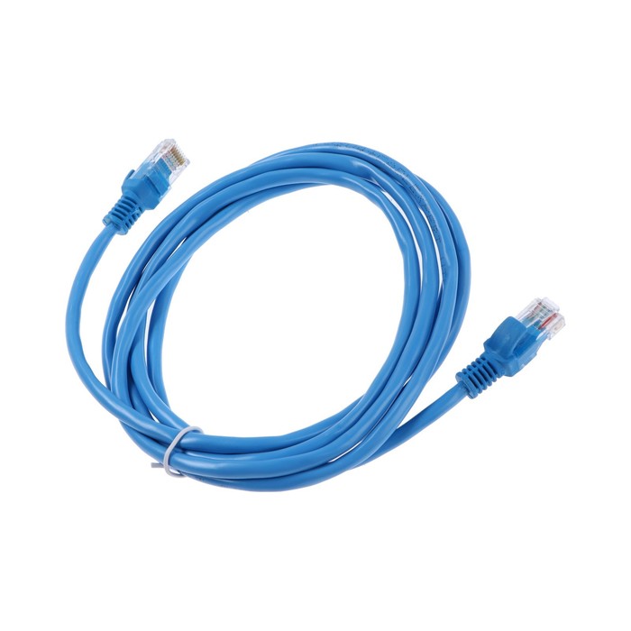 Патч-корд Cablexpert PP12-2M/B, UTP 5е кат., RJ-45(m)-RJ-45(m), 2 м, синий - фото 51302157