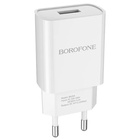 Сетевое зарядное устройство Borofone BA20A, 1 USB, 2.1 А, белое - Фото 3