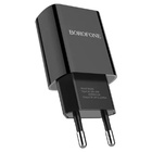 Сетевое зарядное устройство Borofone BA20A, 1 USB, 2.1 А, чёрное - Фото 4