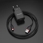 Сетевое зарядное устройство Borofone BA20A, 1 USB, 2.1 А, чёрное - Фото 8