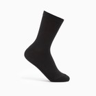 Носки женские полушерстяные , цвет чёрный, размер 23 (38-39) - Фото 1