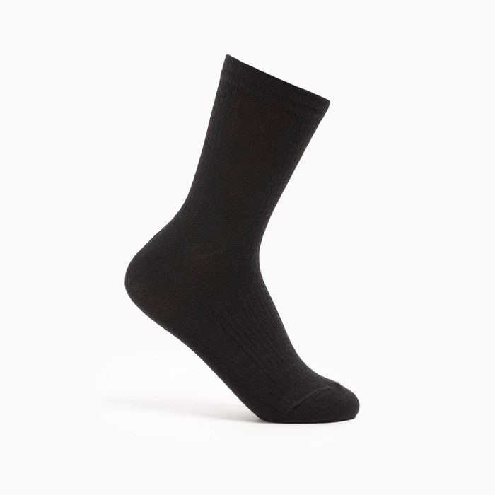 Носки женские полушерстяные , цвет чёрный, размер 25 (40-41) - Фото 1