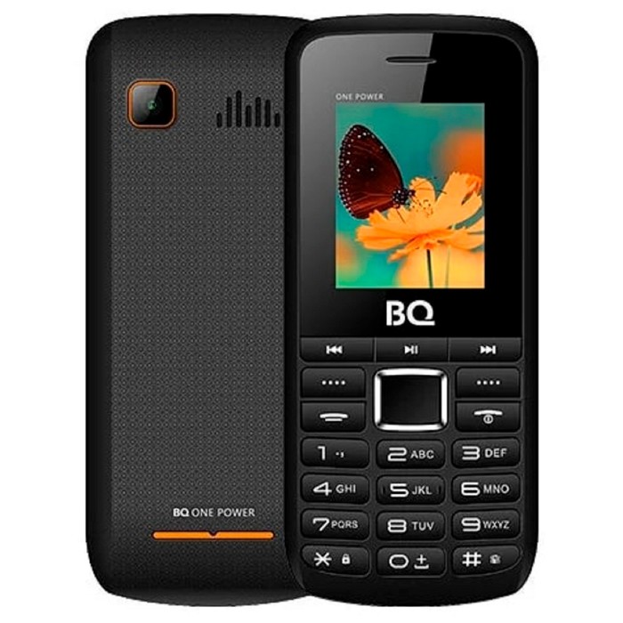 Сотовый телефон BQ M-1846 One Power, 1.77", 2 sim, 32Мб, microSD, 2500 мАч, чёрно-оранжевый - Фото 1