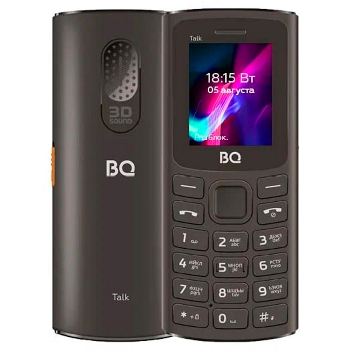 Сотовый телефон BQ M-1862 Talk, 1.77, 2 sim, 64Мб, microSD, FM, 600 мАч, фонарик, черный