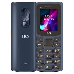 Сотовый телефон BQ M-1862 Talk, 1.77", 2 sim, 64Мб, microSD, FM, 600 мАч, фонарик, синий