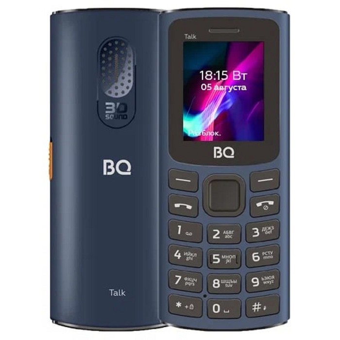 Сотовый телефон BQ M-1862 Talk, 1.77, 2 sim, 64Мб, microSD, FM, 600 мАч, фонарик, синий