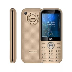 

Сотовый телефон BQ M-2826 Boom Power, 2.8", 2sim, 32Мб, microSD, FM, 3700мАч,золотистый