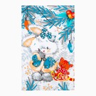 Полотенце 35х60 см, Рождественская прогулка, вафля, 160г/м2, хлопок 100% - Фото 2