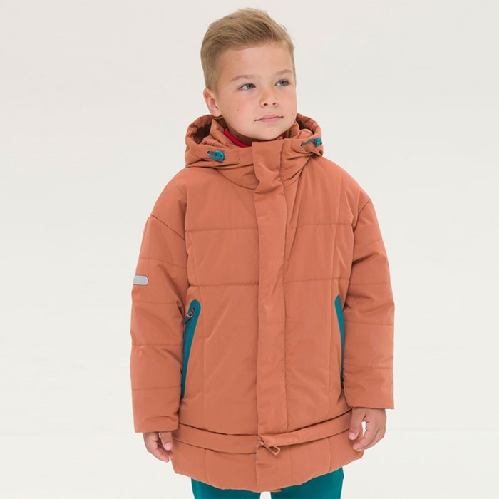 Куртка для мальчиков, рост 98 см, цвет охра - Фото 1