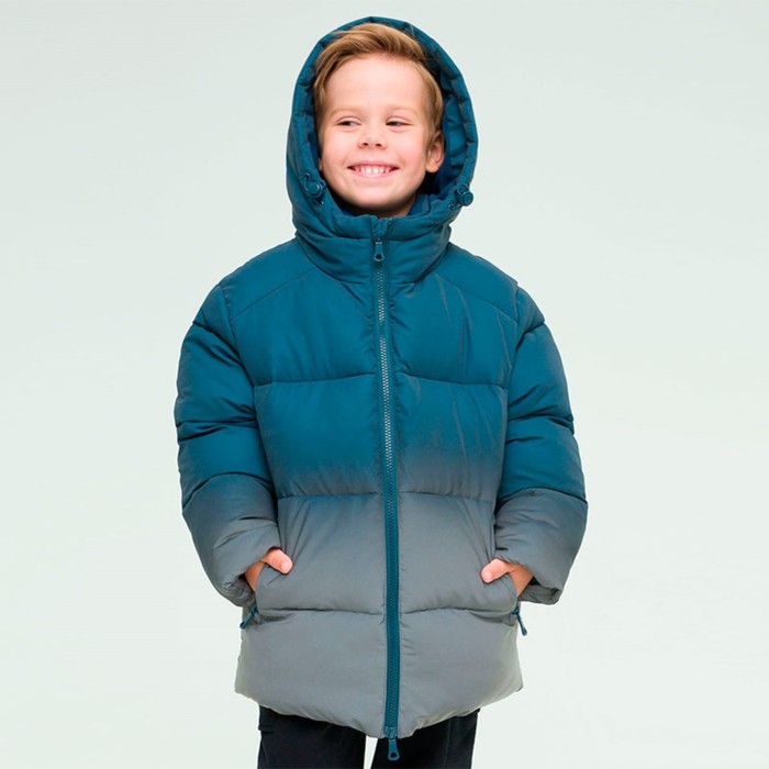 Куртка для мальчиков, рост 104 см, цвет синий - Фото 1