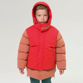 Куртка для мальчиков, рост 122 см, цвет красный