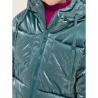 Куртка для девочек, рост 92 см, цвет голубой - Фото 3