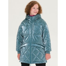 Куртка для девочек, рост 134 см, цвет голубой