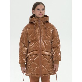 Куртка для девочек, рост 152 см, цвет охра
