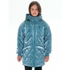 Куртка для девочек, рост 158 см, цвет голубой - фото 300495455