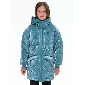 Куртка для девочек, рост 158 см, цвет голубой