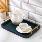 Поднос с ручками Magistro Garona, 33×24 см, бамбук - Фото 2