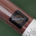 Скалка деревянная Magistro, 43×4 см, вращающаяся, с фигурными ручками, акация - фото 7791282