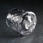 Стакан для виски «Торн», 250 мл, на деревянной подставке, стекло, прозрачный - Фото 3