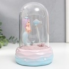 Сувенир полистоун свет "Русалочка с рыбкой" в колбе МИКС 16,5х10х10 см - фото 21752120