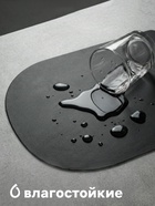 Салфетка сервировочная на стол Magistro «Тэм», 45×29.5 см, чёрная - Фото 2