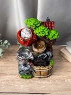 Фонтан "Слоники на мельнице, прохлада" 12х15х24 см (с подсветкой) - фото 809223128