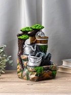 Фонтан "Слоники под деревом,ведерки" 12х15х24 см (с подсветкой) - фото 808930778 Фонтан "Слоники под деревом,ведерки" 12х15х24 см (с подсветкой) - фото 808930778