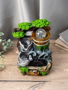 Фонтан "Слоники под деревом,ведерки" 12х15х24 см (с подсветкой) - фото 808930780 Фонтан "Слоники под деревом,ведерки" 12х15х24 см (с подсветкой) - фото 808930780