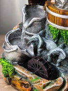 Фонтан "Слоники под деревом,ведерки" 12х15х24 см (с подсветкой) - фото 809223140 Фонтан "Слоники под деревом,ведерки" 12х15х24 см (с подсветкой) - фото 809223140