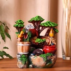 Фонтан настольный «Птички на брёвнышке у мельницы», 12×16×27 см, с подсветкой - Фото 2