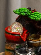 Фонтан настольный «Слоники у воды, бочки и ведёрко», 12×18×25 см, с подсветкой  (артикул 9087432)  большой выбор товаров оптом и в розницу по низким ценам с доставкой