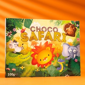 Шоколадные конфеты Hibbi Choco Safari с начинкой пралине, 100 г