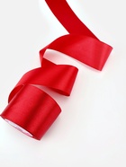 Лента атласная, 75 мм, 23±1 м, красная №26 - Фото 3