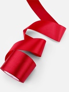 Лента атласная, 75 мм, 23±1 м, красная №33 - Фото 3