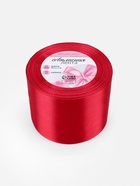 Лента атласная, 75 мм, 23±1 м, красная №33 - Фото 5