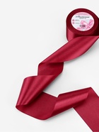 Лента атласная, 75 мм, 23±1 м, бордовая №37 - Фото 2