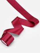 Лента атласная, 75 мм, 23±1 м, бордовая №37 - Фото 3