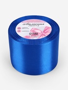 Лента атласная, 75 мм, 23±1 м, синяя №40 - Фото 5