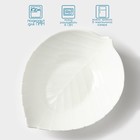 Салатник Avvir «Лист», 1.4 л, 28×22×8.5 см, стеклокерамика, белый - Фото 2