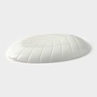 Блюдо сервировочное Avvir «Лист», 22.8×17.5×2 см, стеклокерамика, белое - Фото 3