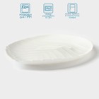 Блюдо сервировочное Avvir «Лист», 29×21,5×2 см, стеклокерамика, цвет белый - Фото 2